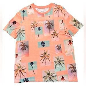 Guess Tropical Palm Tree Print Graphic Tee